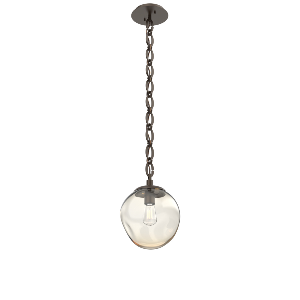 Aster Round Single Pendant with Chain (Bulb)