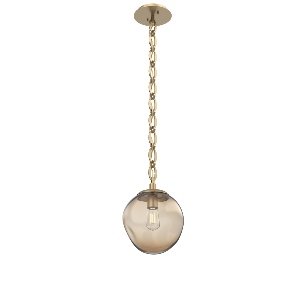 Aster Round Single Pendant with Chain (Bulb)