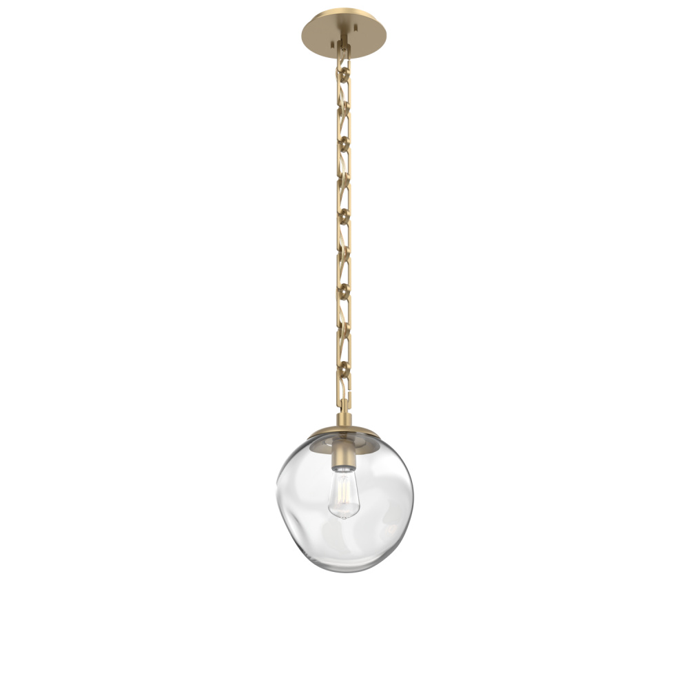 Aster Round Single Pendant with Chain (Bulb)