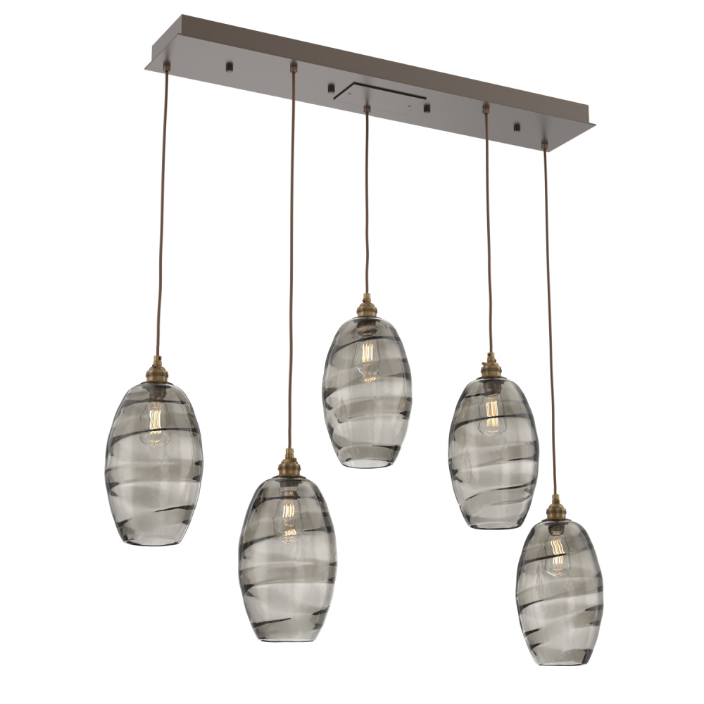 Ellisse Linear 5pc Multi-Pendant