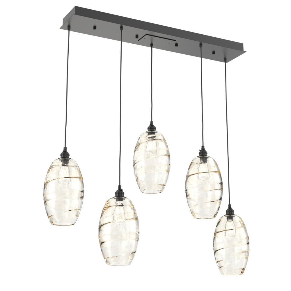 Ellisse Linear 5pc Multi-Pendant