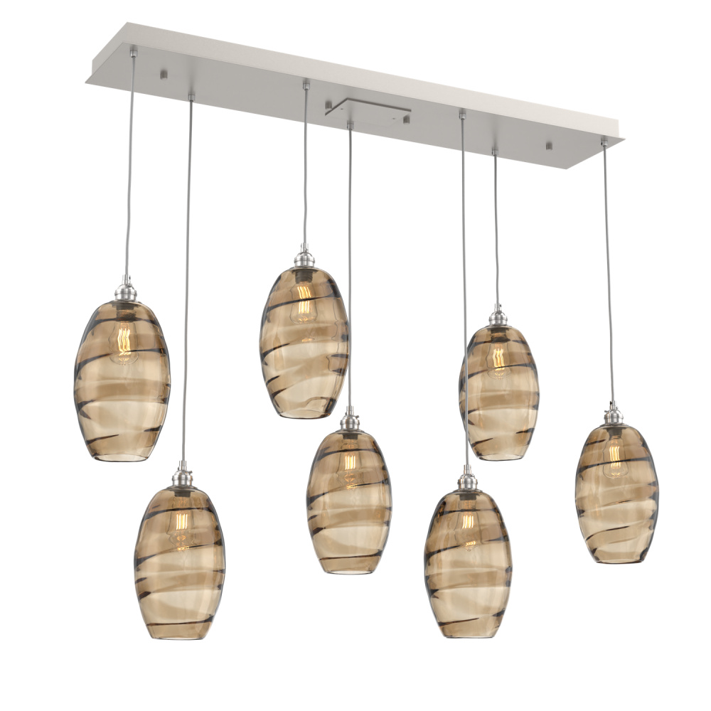 Ellisse Linear 7pc Multi-Pendant