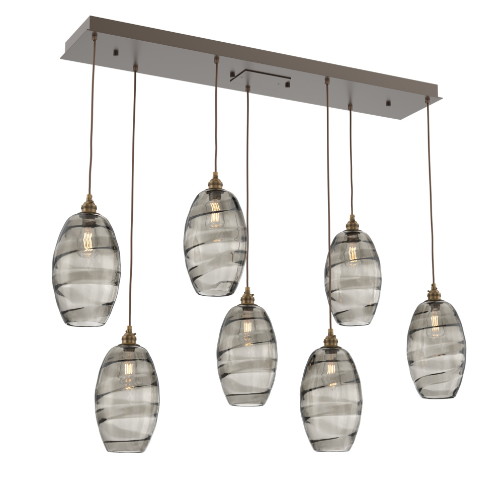 Ellisse Linear 7pc Multi-Pendant
