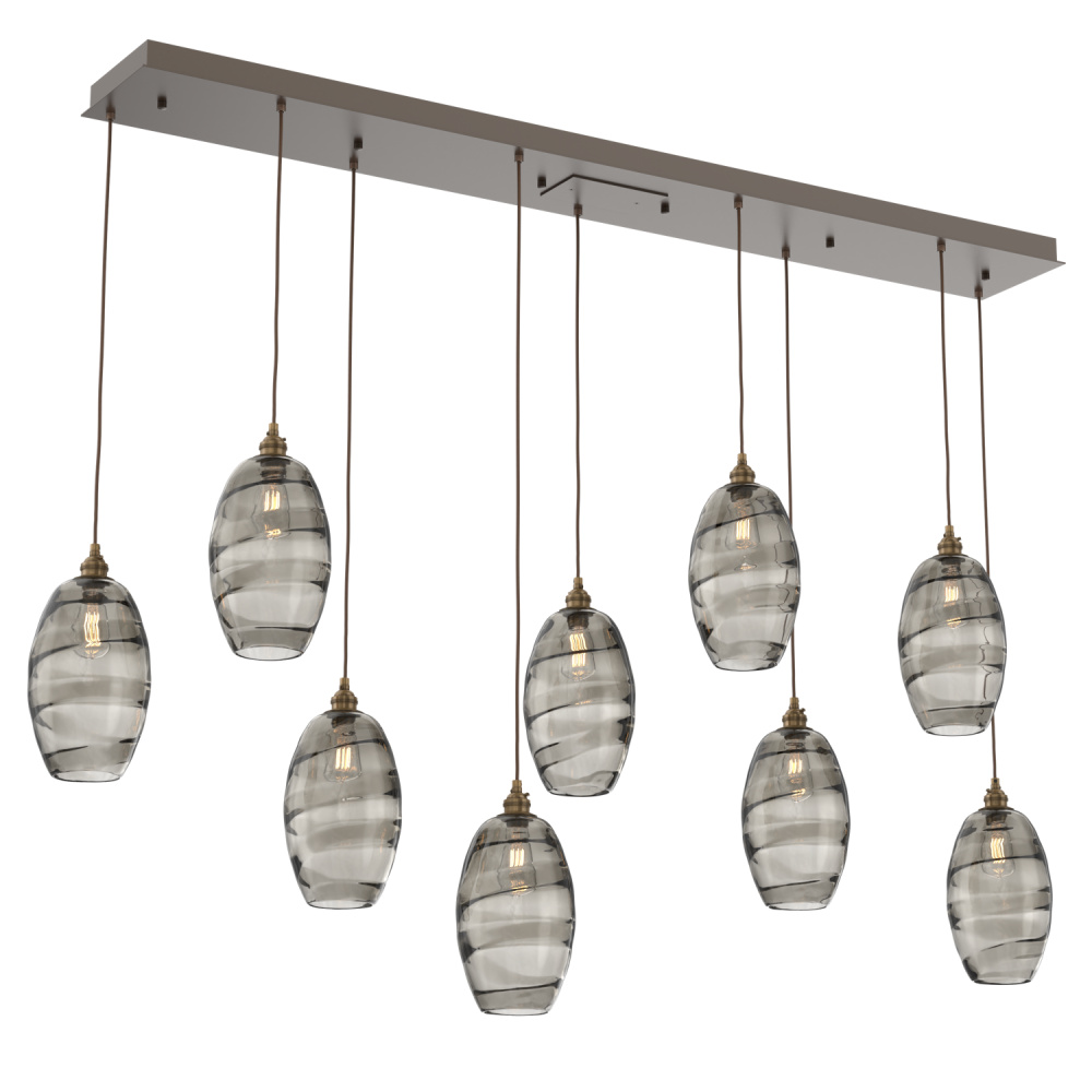 Ellisse Linear 9pc Multi-Pendant