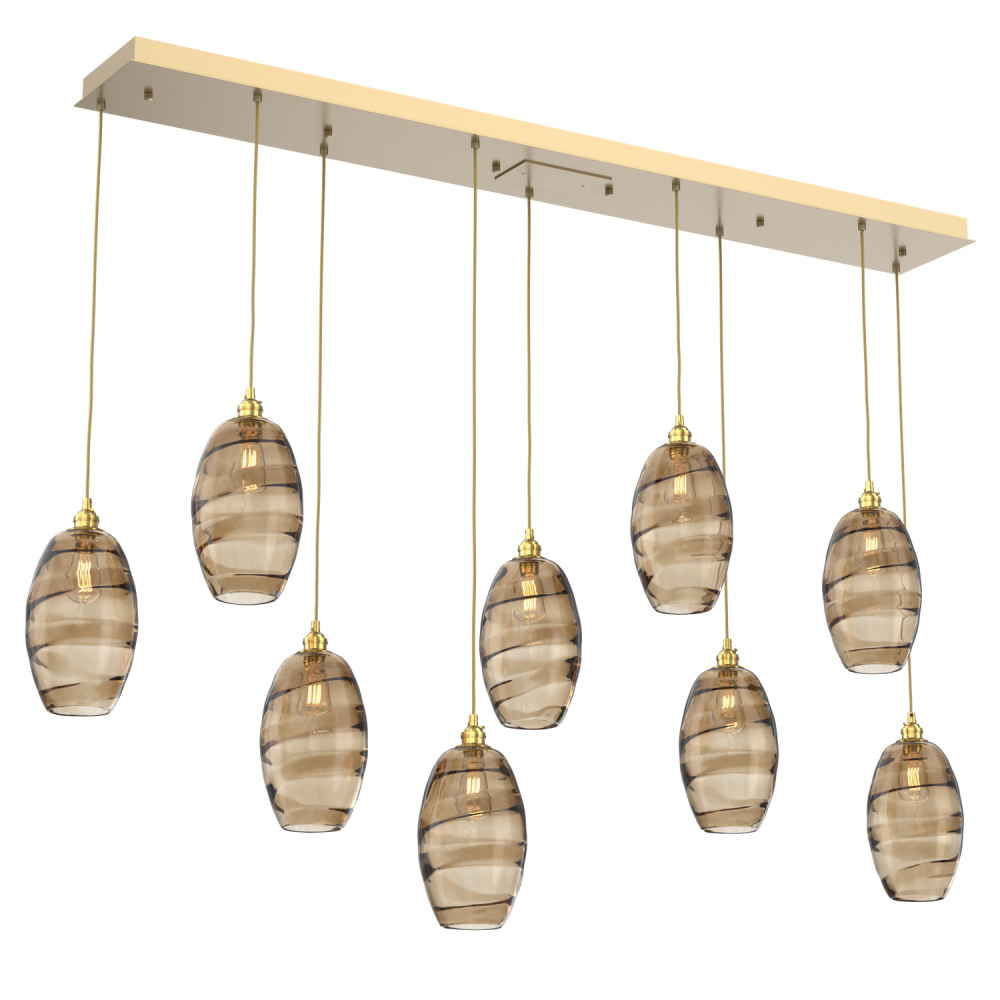 Ellisse Linear 9pc Multi-Pendant