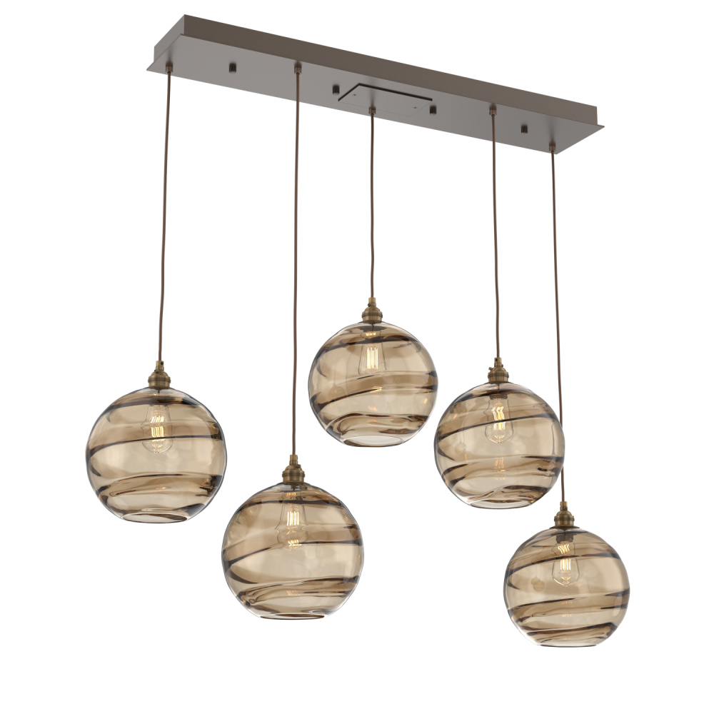 Terra Linear 5pc Multi-Pendant