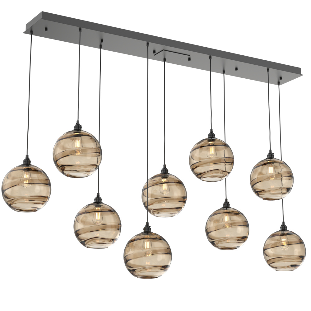 Terra Linear 9pc Multi-Pendant