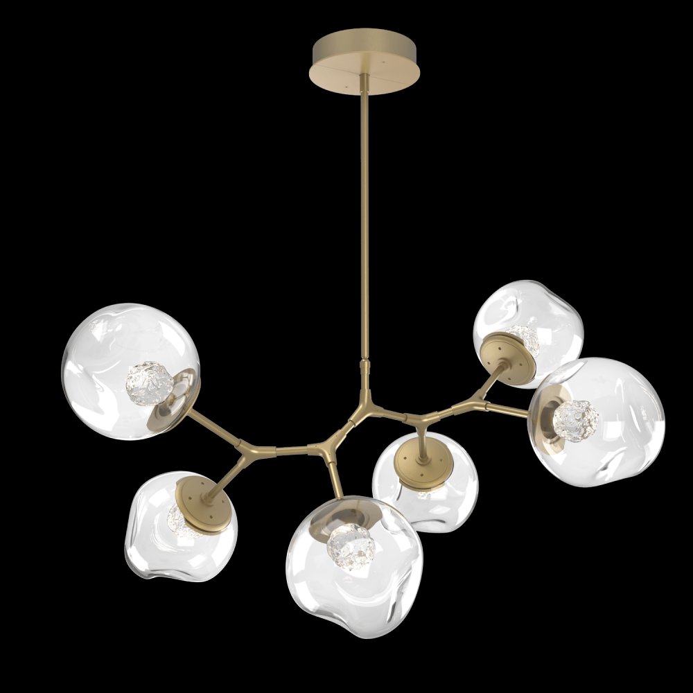 Luna 6pc Branch-Gilded Brass-Floret Inner