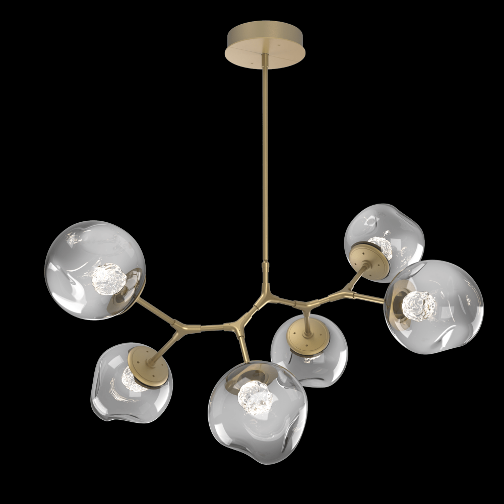 Luna 6pc Branch-Gilded Brass-Floret Inner