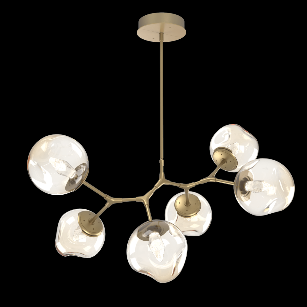 Luna 6pc Branch-Gilded Brass-Geo Inner