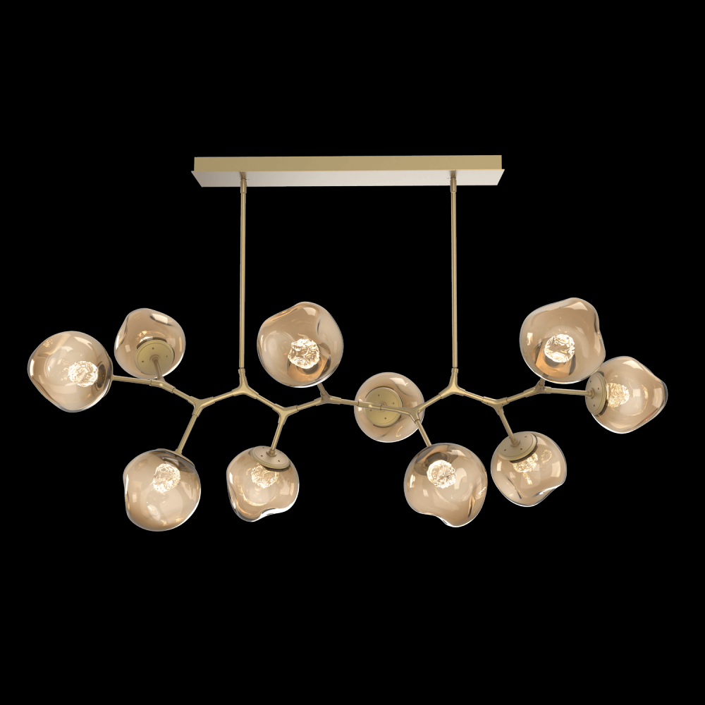 Luna 10pc Branch-Gilded Brass-Floret Inner