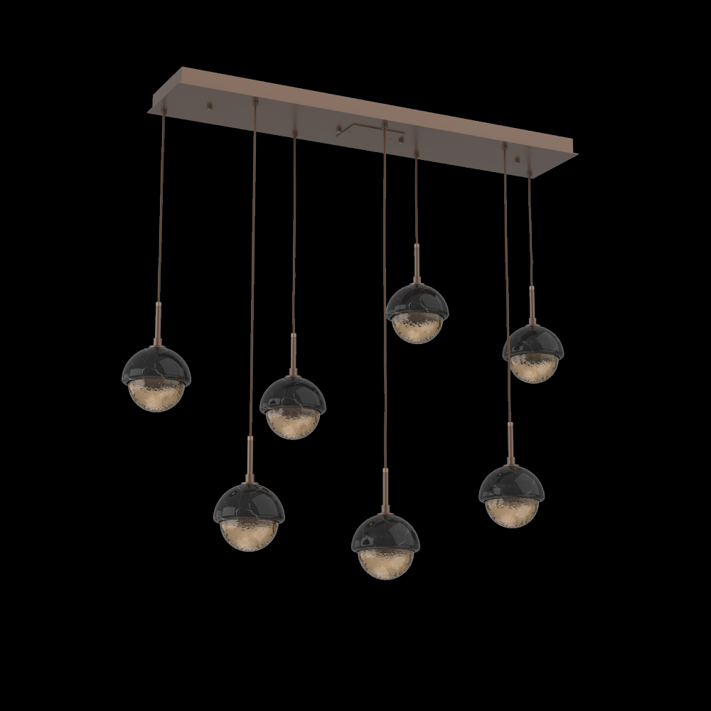 Cabochon Linear 7pc Multi-Pendant