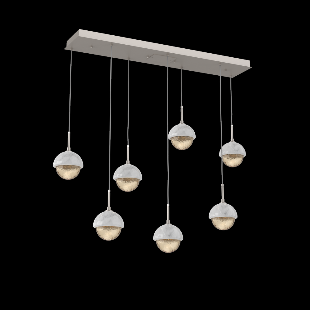 Cabochon Linear 7pc Multi-Pendant