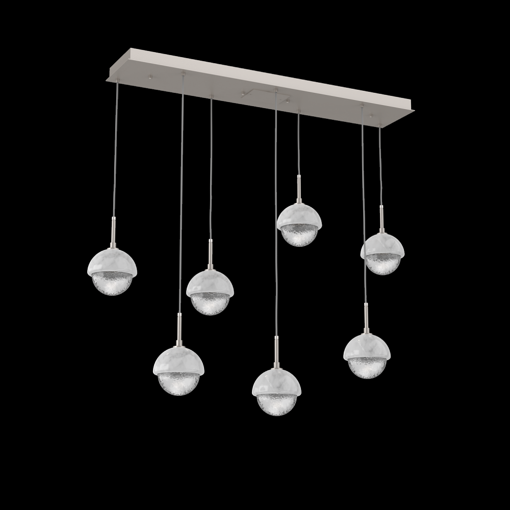 Cabochon Linear 7pc Multi-Pendant