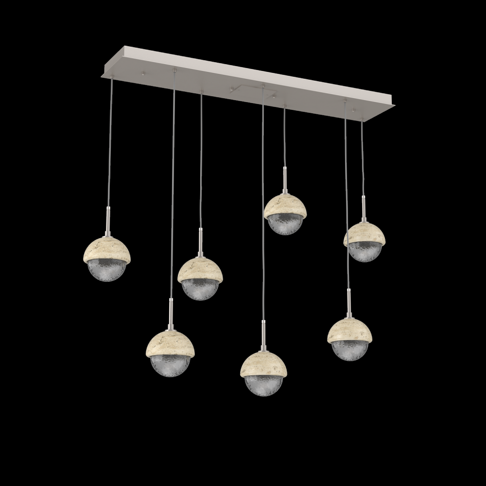 Cabochon Linear 7pc Multi-Pendant