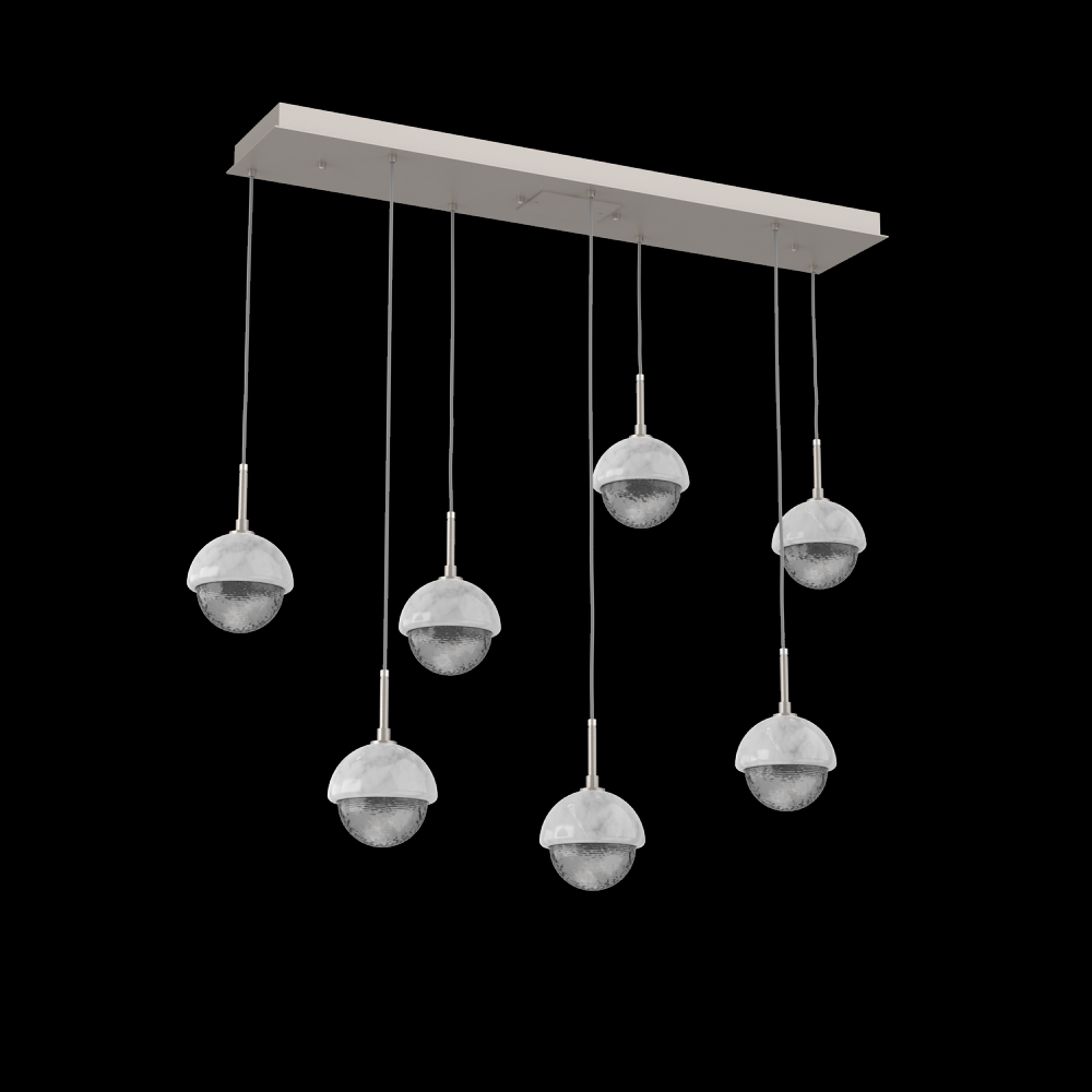 Cabochon Linear 7pc Multi-Pendant