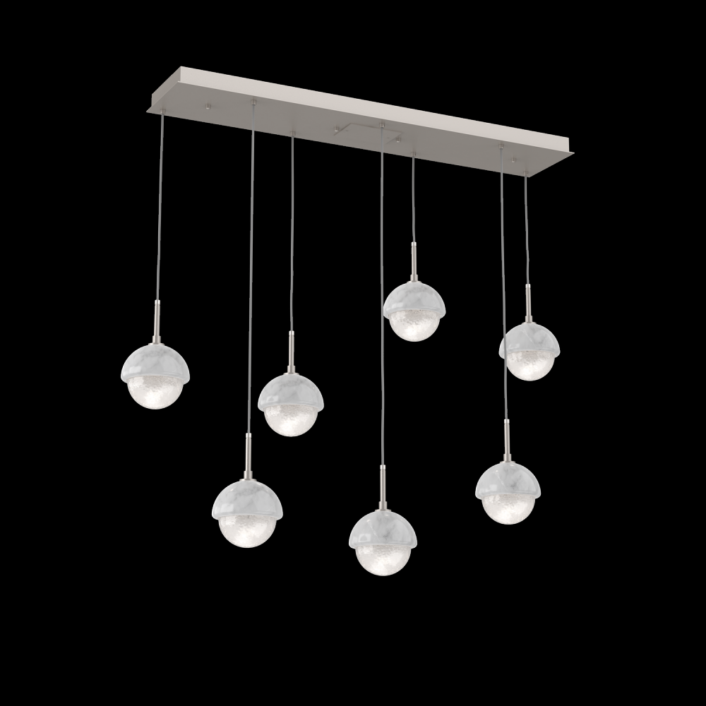 Cabochon Linear 7pc Multi-Pendant