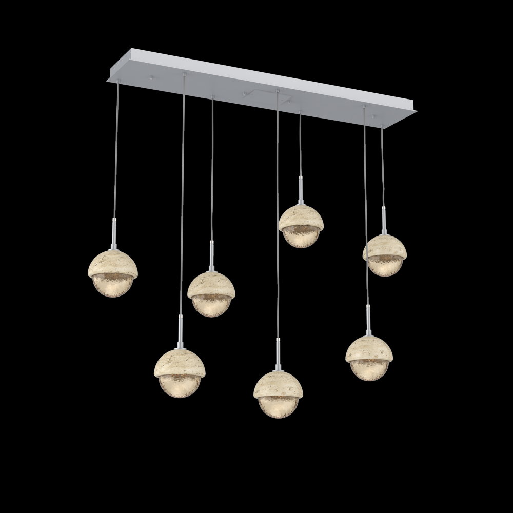 Cabochon Linear 7pc Multi-Pendant