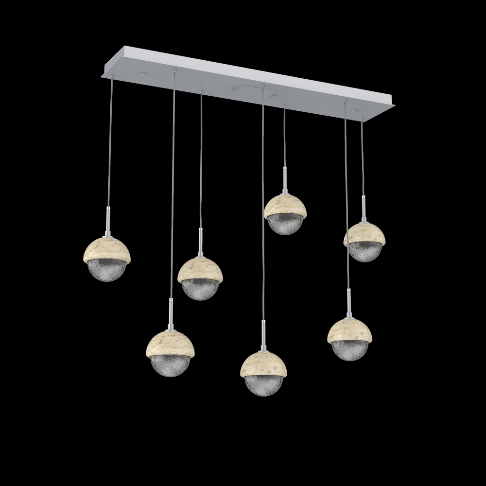 Cabochon Linear 7pc Multi-Pendant