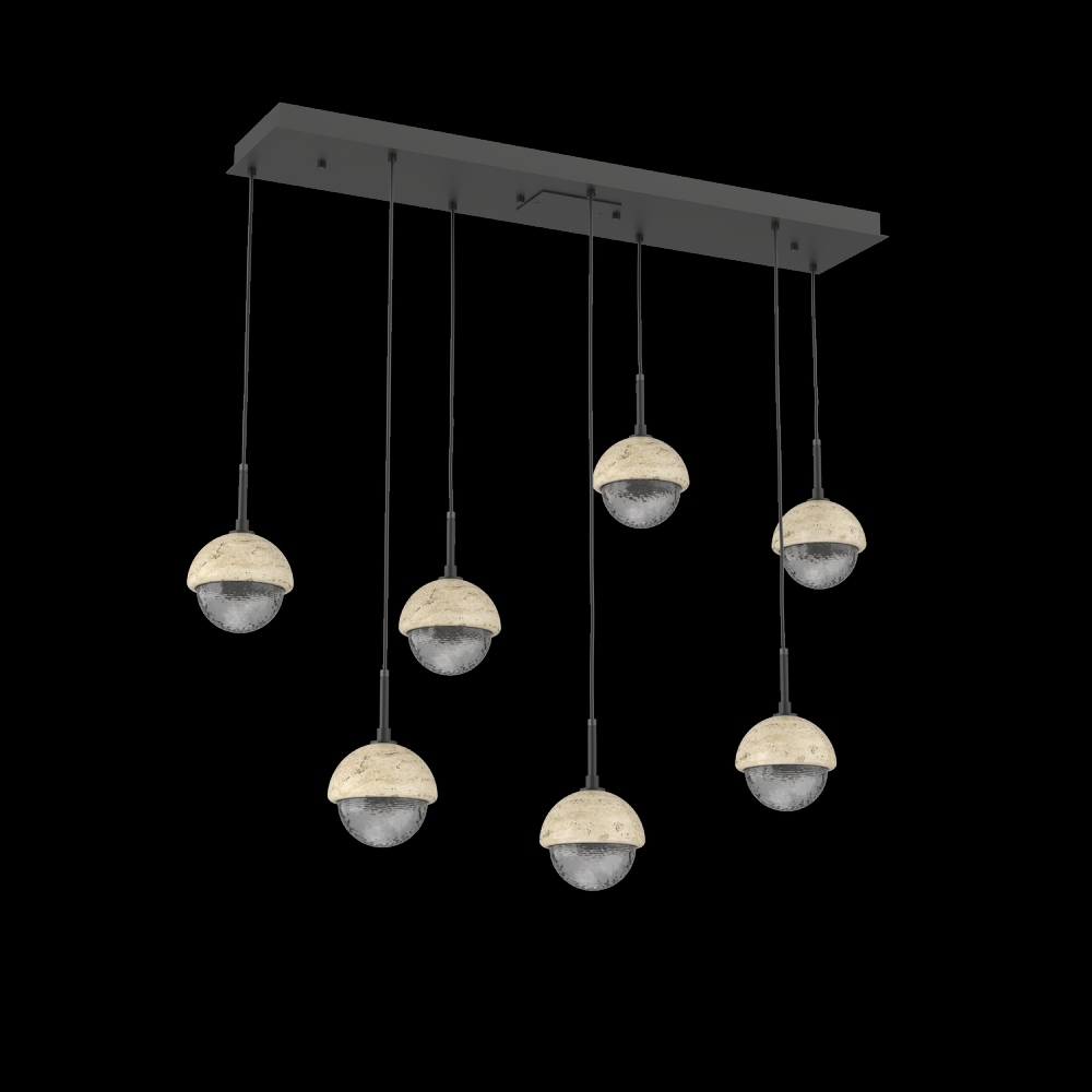 Cabochon Linear 7pc Multi-Pendant