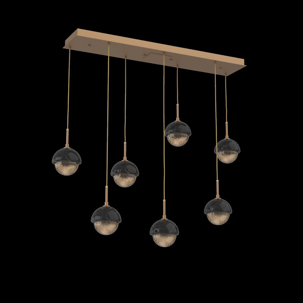 Cabochon Linear 7pc Multi-Pendant