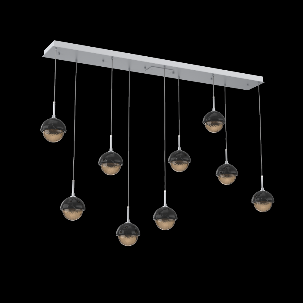 Cabochon Linear 9pc Multi-Pendant