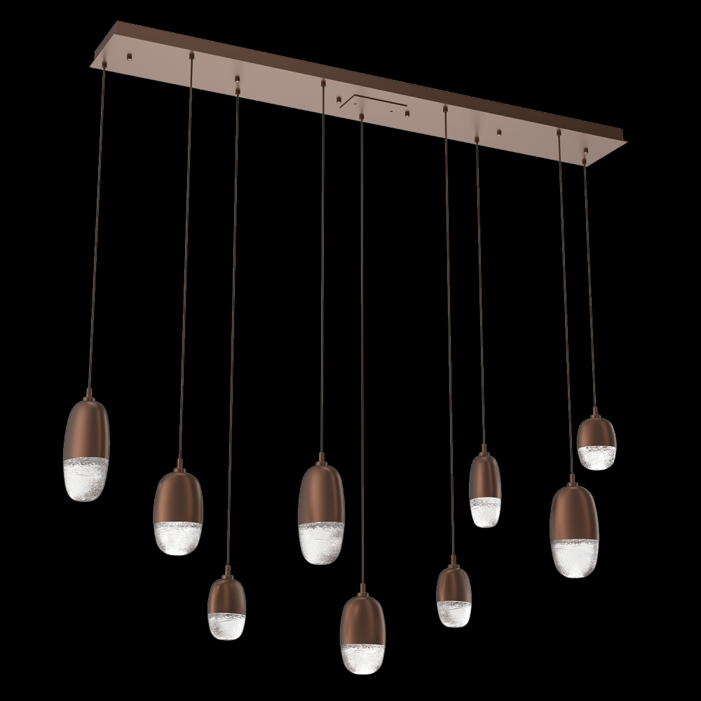 Pebble Linear 9pc Multi-Pendant