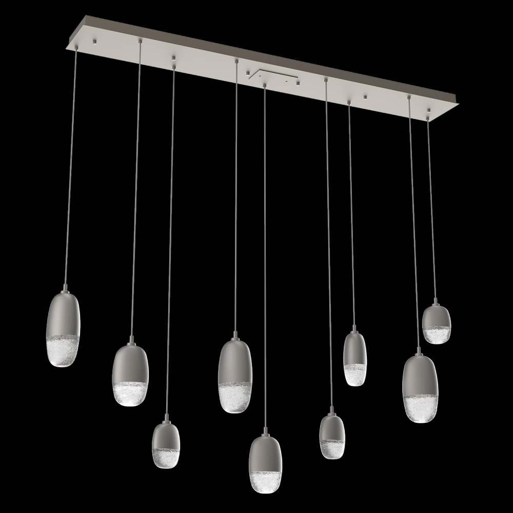 Pebble Linear 9pc Multi-Pendant