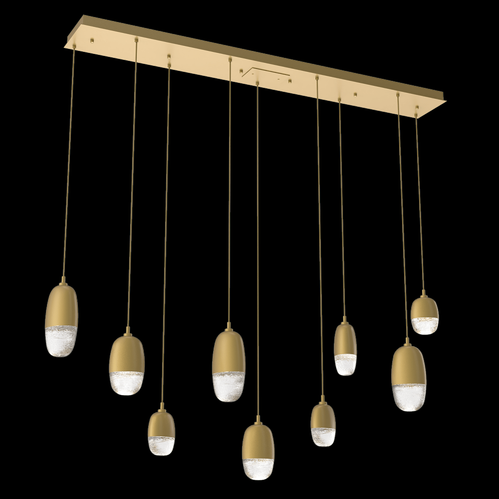 Pebble Linear 9pc Multi-Pendant
