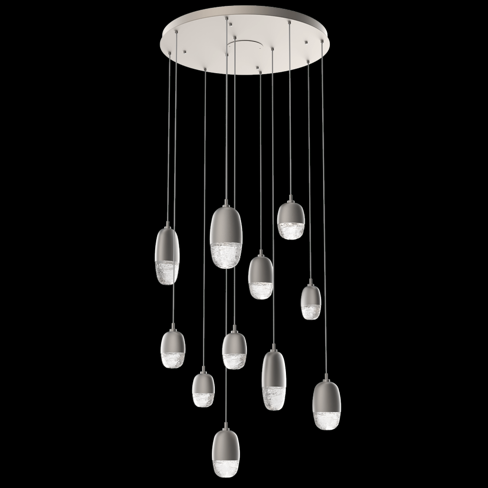 Pebble Round 11pc Multi-Pendant