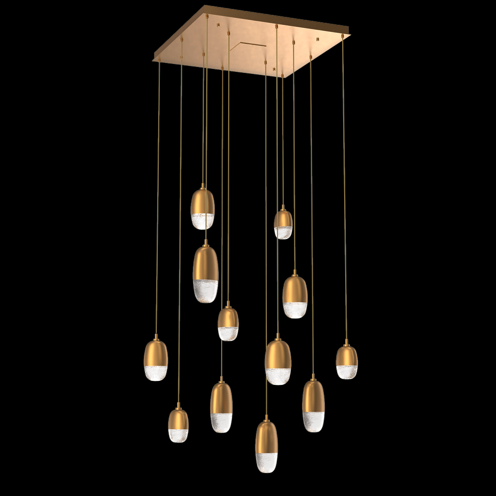 Pebble Square 12pc Multi-Pendant