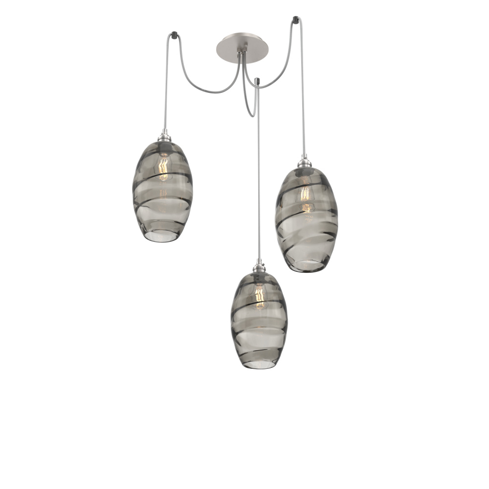 Ellisse Round 3pc Swag Multi-Pendant
