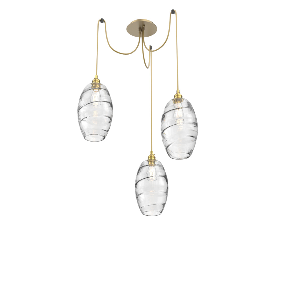 Ellisse Round 3pc Swag Multi-Pendant