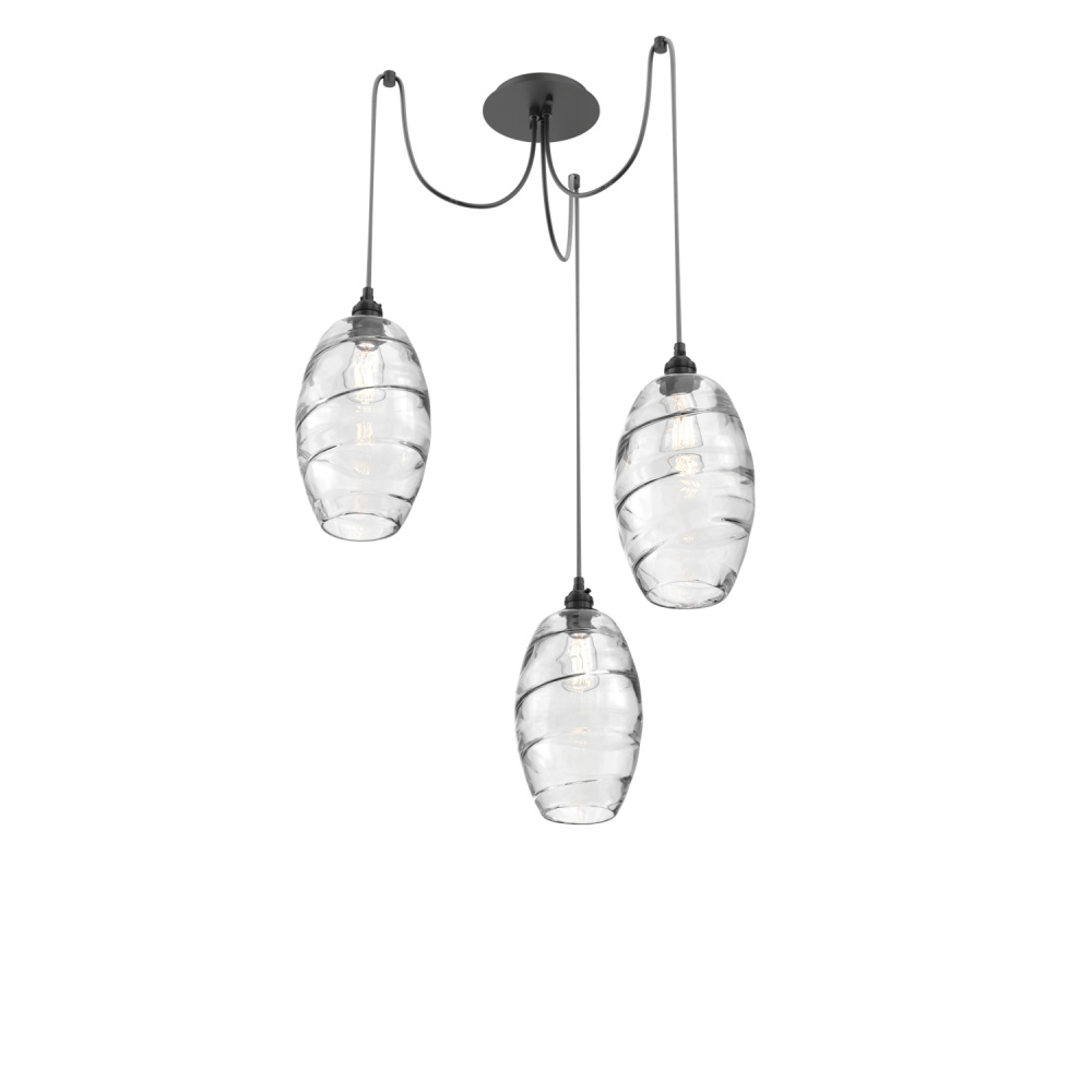 Ellisse Round 3pc Swag Multi-Pendant