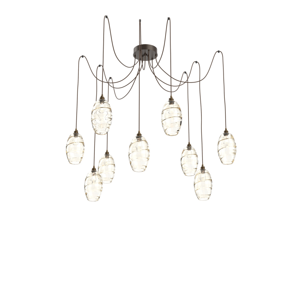Ellisse Round 9pc Swag Multi-Pendant