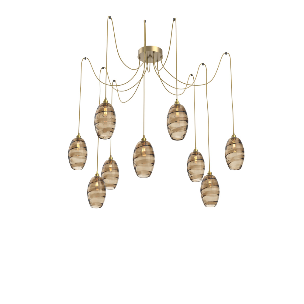 Ellisse Round 9pc Swag Multi-Pendant