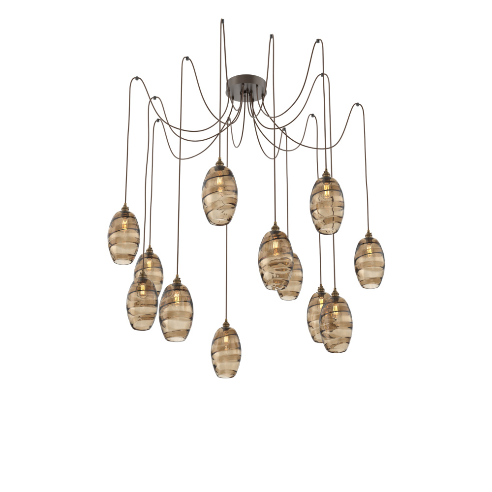 Ellisse Round 12pc Swag Multi-Pendant