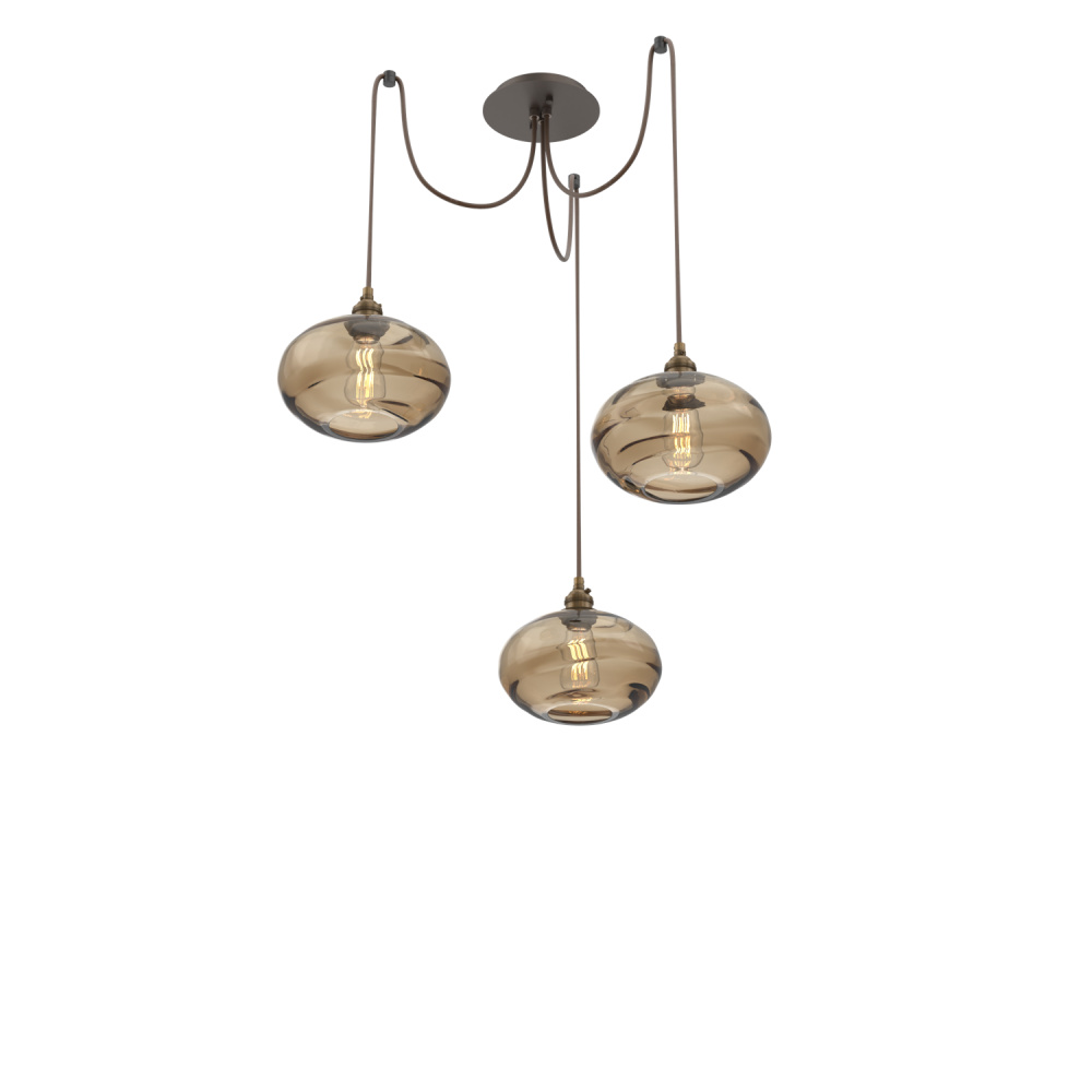 Coppa Round 3pc Swag Multi-Pendant