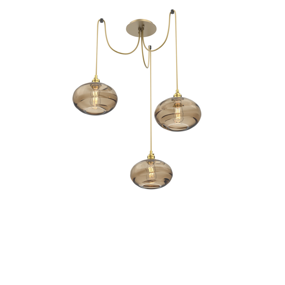 Coppa Round 3pc Swag Multi-Pendant