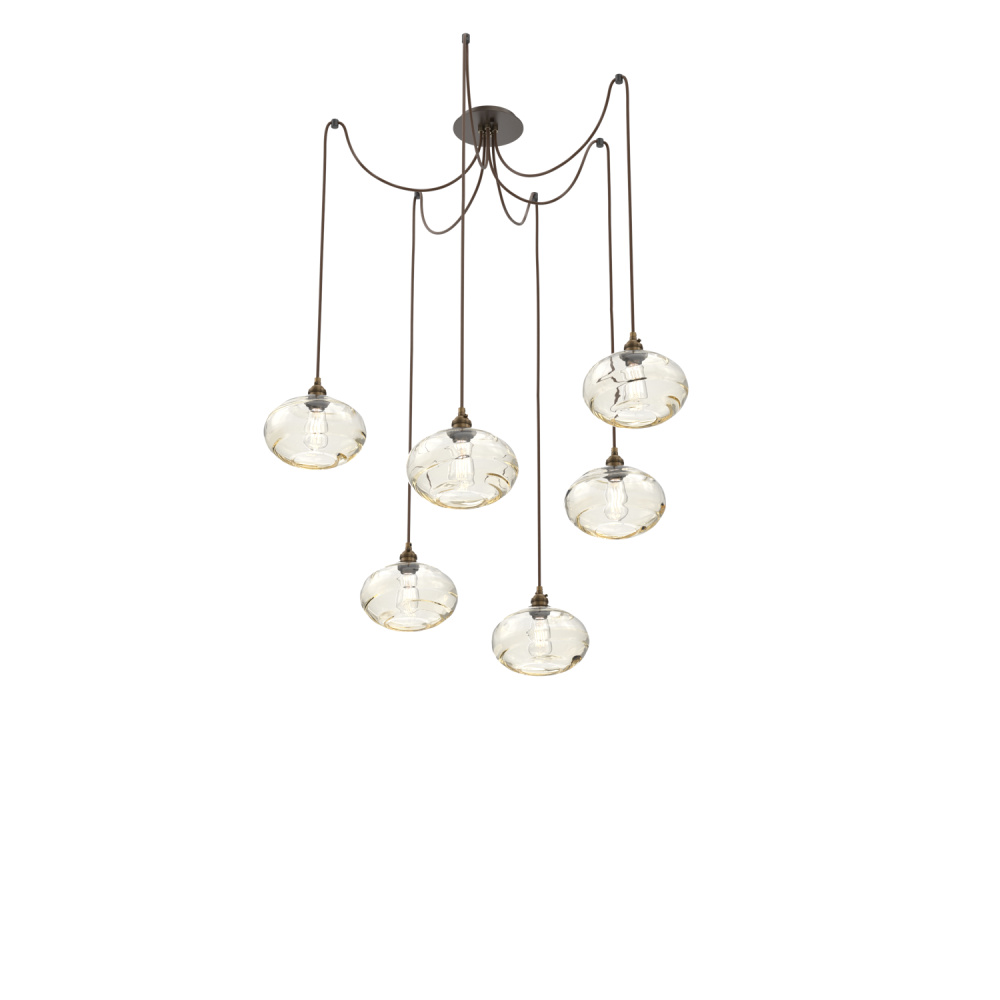 Coppa Round 6pc Swag Multi-Pendant