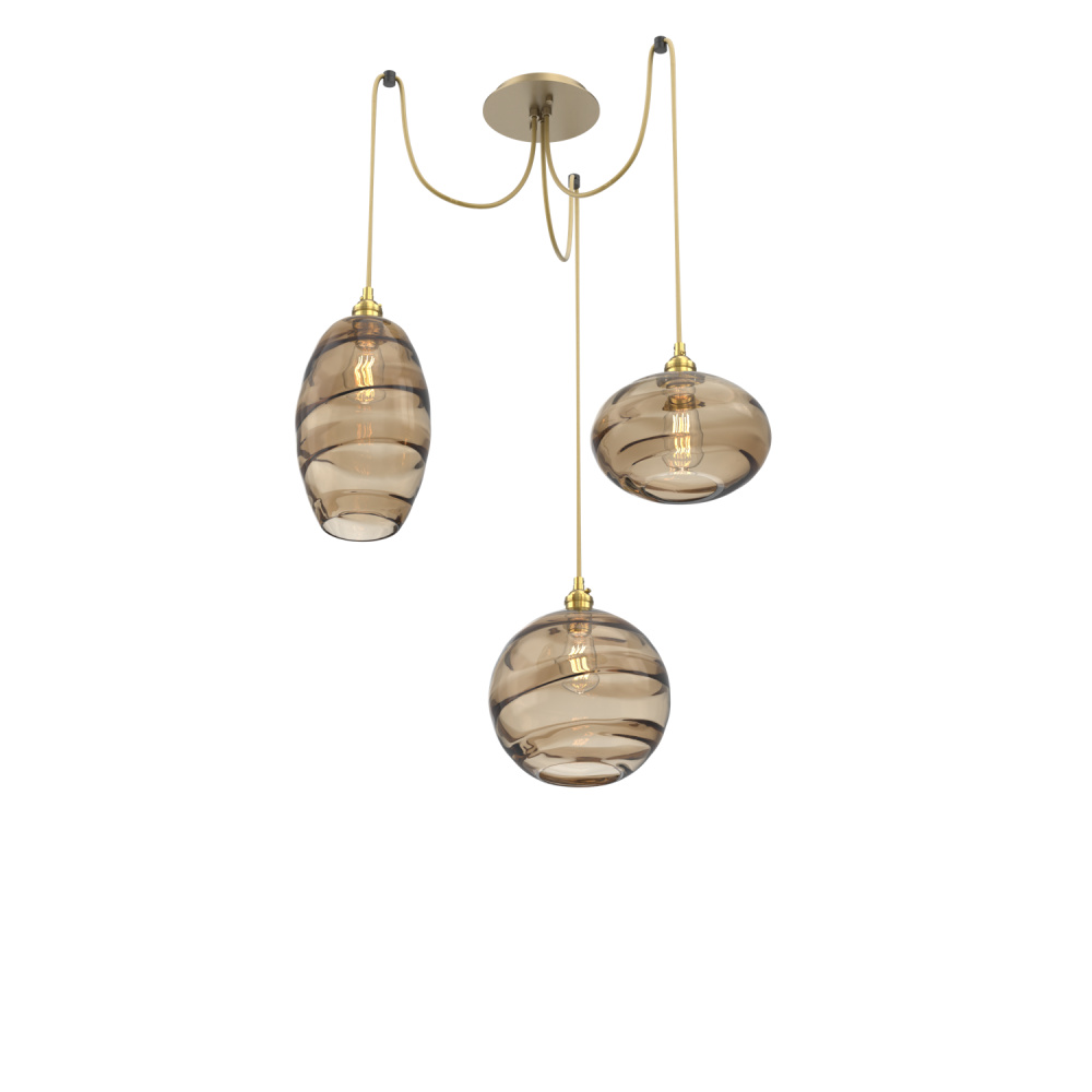 Misto Round 3pc Swag Multi-Pendant