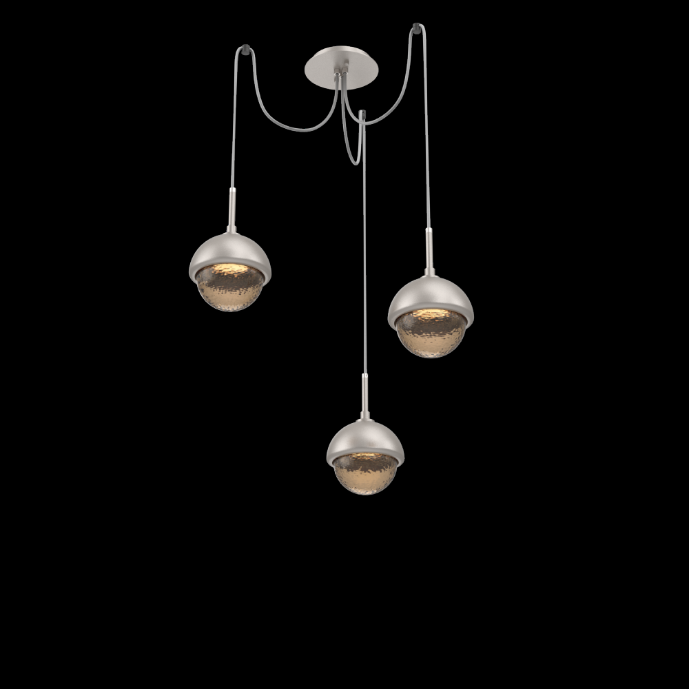 Cabochon Round 3pc Swag Multi-Pendant