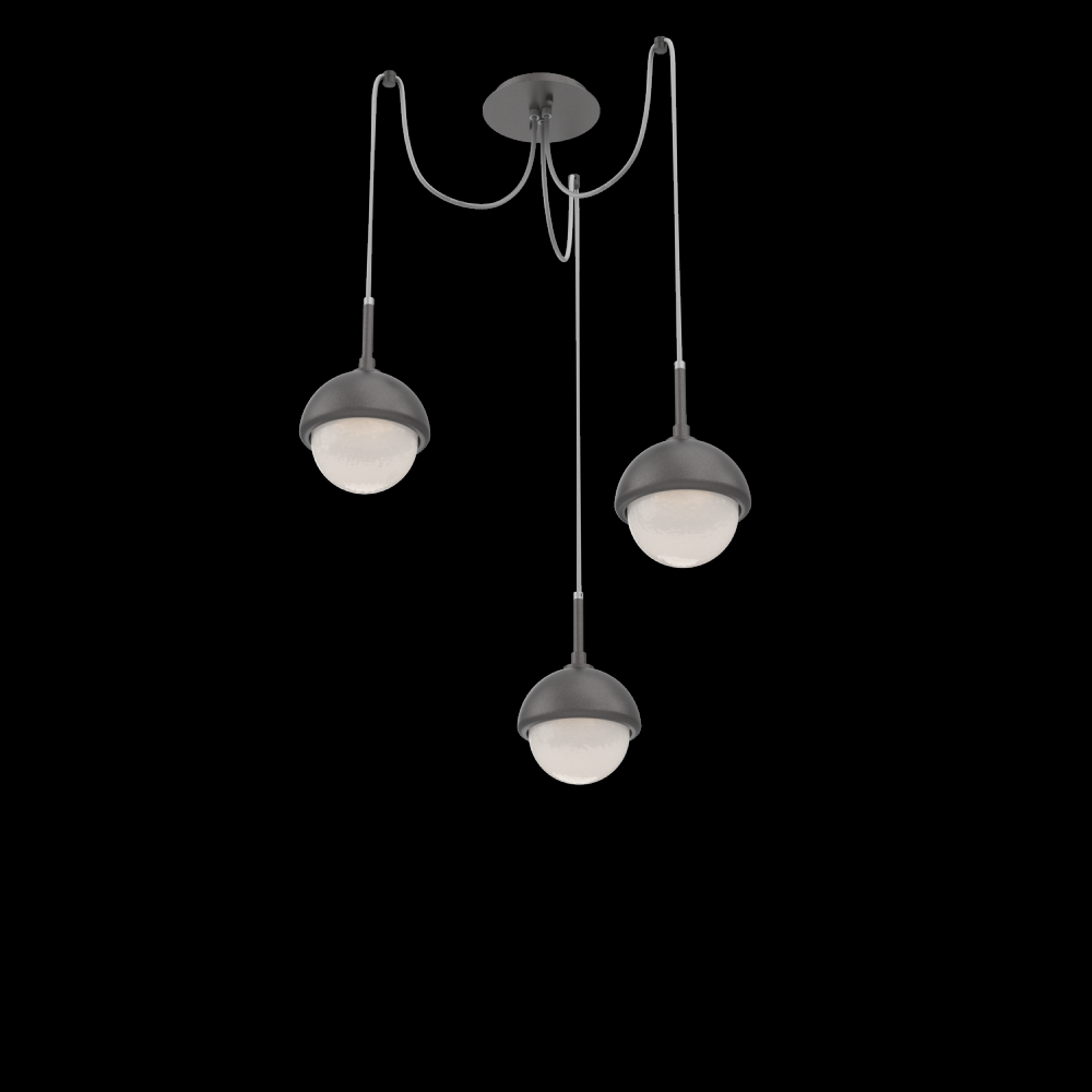 Cabochon Round 3pc Swag Multi-Pendant