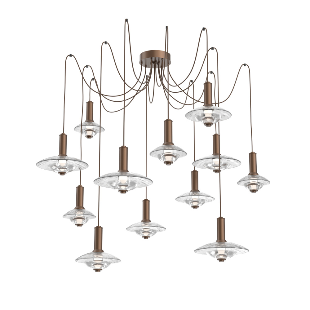 Cirrus Round 12pc Swag Multi-Pendant Chandelier