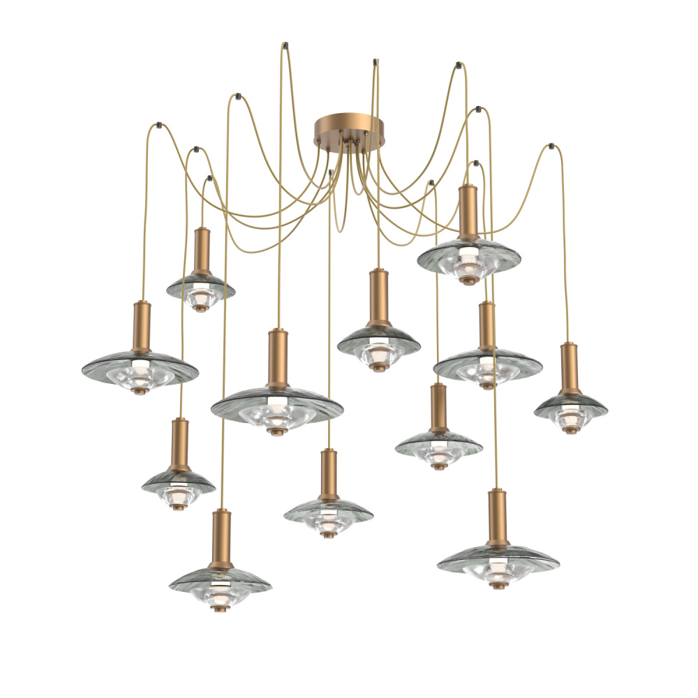 Cirrus Round 12pc Swag Multi-Pendant Chandelier