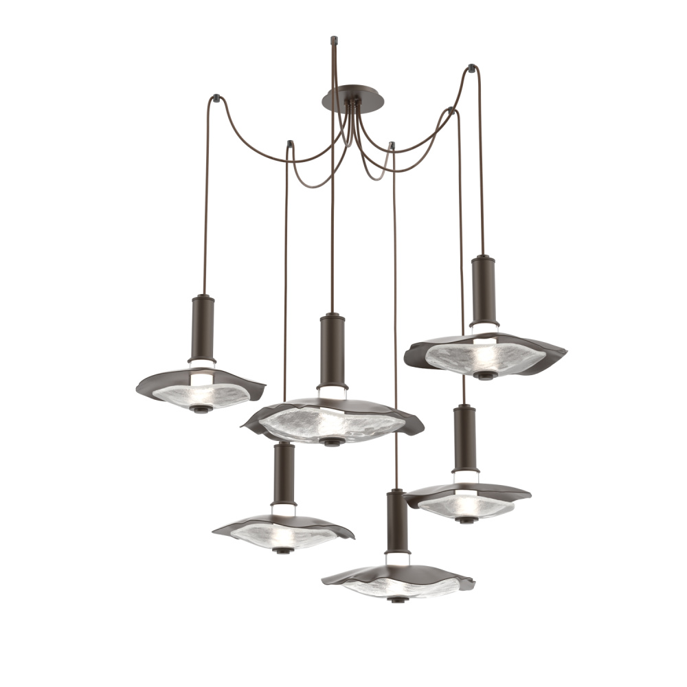 Cumulus Round 6pc Swag Multi-Pendant Chandelier