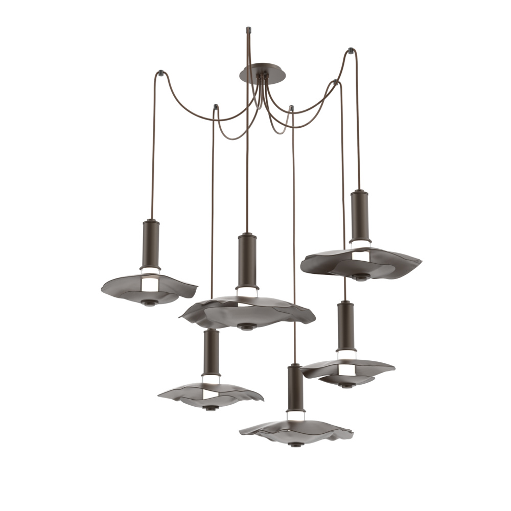 Cumulus Round 6pc Swag Multi-Pendant Chandelier