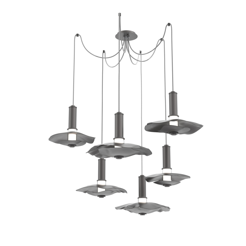 Cumulus Round 6pc Swag Multi-Pendant Chandelier