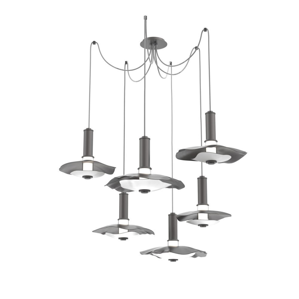 Cumulus Round 6pc Swag Multi-Pendant Chandelier