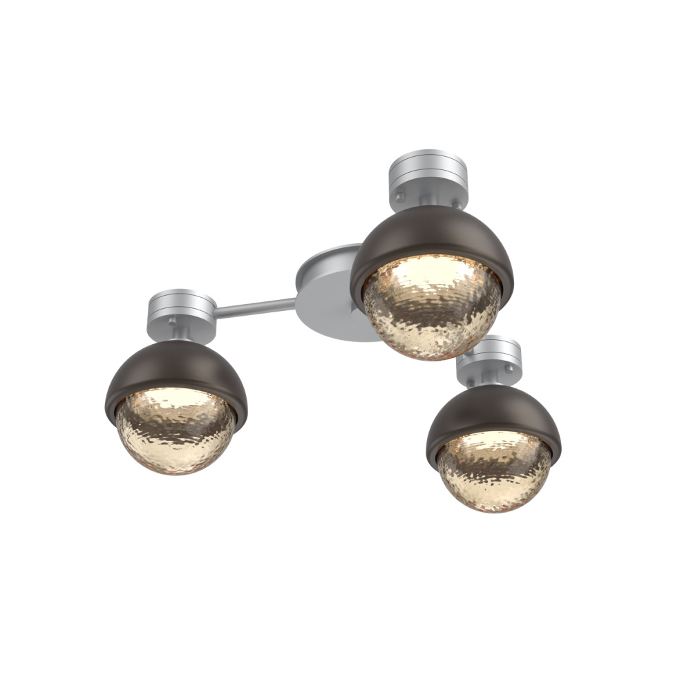 Cabochon Flush Mount Wall Sconce Classic Silver